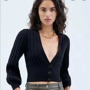 Aritzia Wilfred Plunge Cardigan